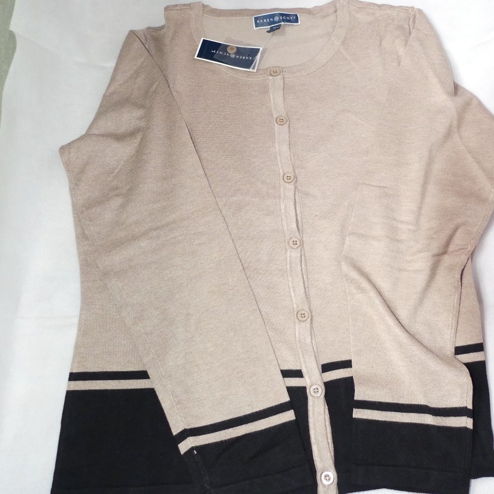 Karen Scott Cardigan Sweater